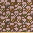 thumbnail image 1 of Rain Fabric by the Yard, Happy Faced Fluffy Cumulus Clouds Floating in the Sky and Colorful Hearty Droplets, Upholstery Fabric for Dining Chairs Home Decor Accents, Multicolor by Ambesonne, 1 of 4