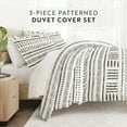 thumbnail image 5 of Noble Linens Gray Arrow Dreams 3-Piece 3-Piece Duvet Cover Set, King/Cal King, 5 of 10