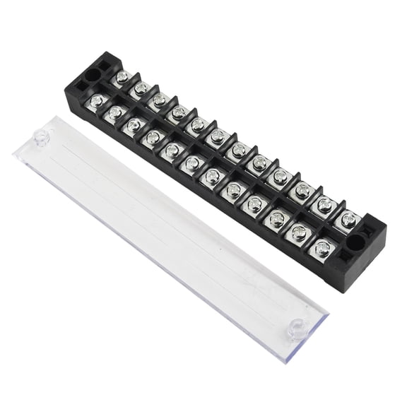 RANMEI Connect Wires 12 Position Terminal Block 600V 25A Screw Terminal Strip