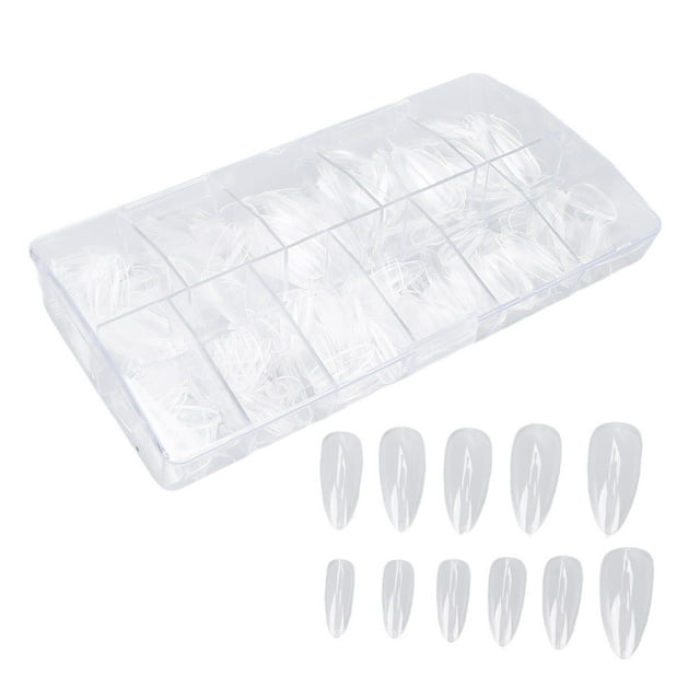 Faux Ongles, 500 Pcs Pointe d'Ongle Transparente DIY Faux Ongles Pointe d'Ongle Qualité Inégalée