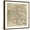 Brown Frame, variant on Art.com Vintage Paris Map Art Print by The Vintage Collection, White Frame Wall Art, 38" x 38"