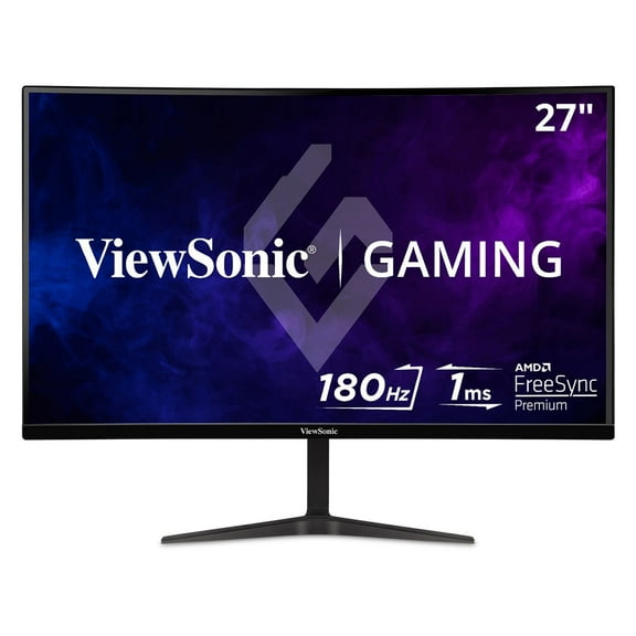 ViewSonic VX2718-P-MHD 27 Inch Frameless Full HD 1080p 165Hz 1ms Gaming Monitor with Adaptive-Sync Eye Care HDMI and Display Port