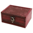 thumbnail image 6 of Dleadar Vintage Wooden Storage Box With Buckle Jewelry Storage Box Organization Box House, 6 of 10