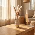 thumbnail image 3 of Unique Bargains Matte Chubby Bud Flower Vase with Wide Opening Ribbed Decorative Beige, 3 of 5