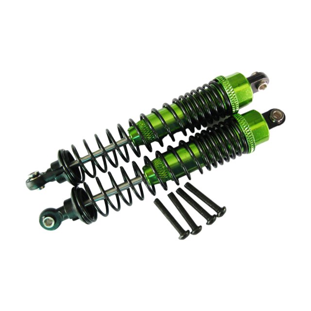 maskred 2piece Metal Adjustable Oil Filled Shock Absorber Damper For 1/10 AXIAL SCX10 Adjustable Oil Filled Green 1Set