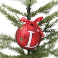 thumbnail image 3 of HOLIDAY TIME L RED LETTER GLASS ORNAMENT, 3 of 5