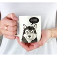thumbnail image 3 of CTDream Personalized 11oz. Dog Coffee Mug Gift, Malamute Up Close, 1-Pack, Custom Name, Pet Animal Lover Birthday Christmas Gift for Her Family, 3 of 7