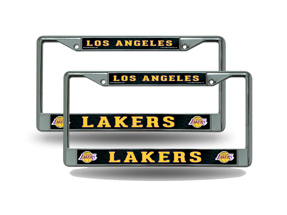 Rico Industries Los Angeles Lakers Chrome Frame Black 