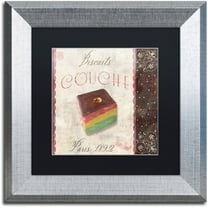 Trademark Fine Art "Patisserie XIV" Canvas Art by Color Bakery Black Matte, Silver Frame