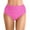 Hot Pink, variant on Women's High Waist Ruched Bikini Bottoms - Drawstring Swim Briefs with Full Coverage for Beach Surfing Water Sports