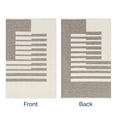 thumbnail image 2 of nuLOOM Sofya SuperiorWash Abstract Striped Reversible Machine Washable Area Rug, 7' 10" x 10', Sofya Beige, 2 of 12