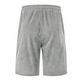 thumbnail image 6 of Men's Stylish Solid Color Flannel Casual Shorts, Comfortable, Breathable, Elastic Waist, for Summer & Outdoor, 6 of 6