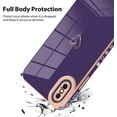 thumbnail image 3 of Compatible with iPhone Xs Max Case Love Heart Plating Electroplate Luxury Elegant Case Camera Protector Soft TPU Shockproof Protective Corner Back Cover iPhone Xs Max Case -Purple, 3 of 11