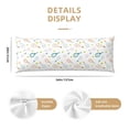 thumbnail image 3 of Balery Cute Tennis Rackets Funda Protectora para Almohada Corporal de Algodón Hipoalergénico con Cierre(55 x 21 pulgadas), Almohadas No Incluidas, 3 of 3
