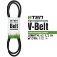 thumbnail image 2 of 8TEN Drive Belt for John Deere M82538 L120 L130 S80 S82 M75353 810-CBL2517T, 2 of 4