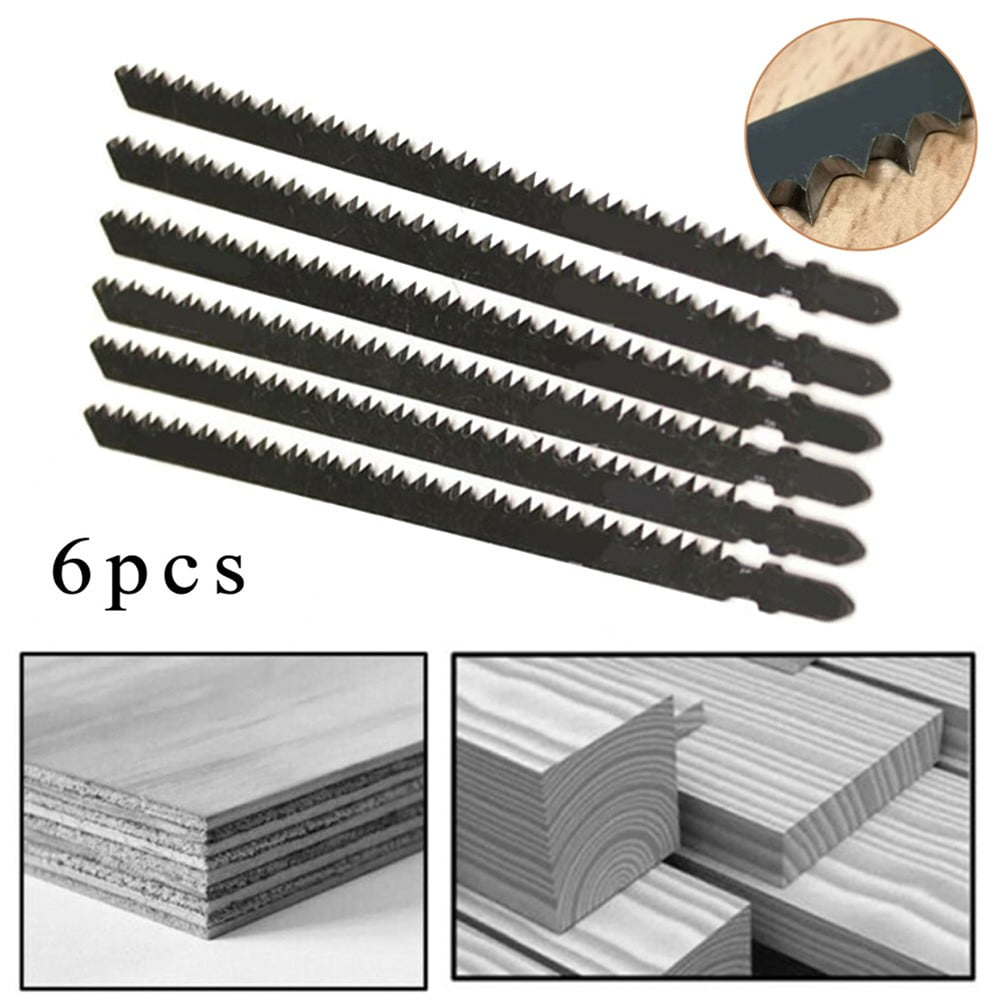 6Pcs T744D 180mm Ultra-long Jigsaw Saw Blades Fast Cutting Set Wood Plastic: 6Pcs T744D 180mm Ultra-long Jigsaw Saw Blades Fast Cutting Set Wood Plastic: