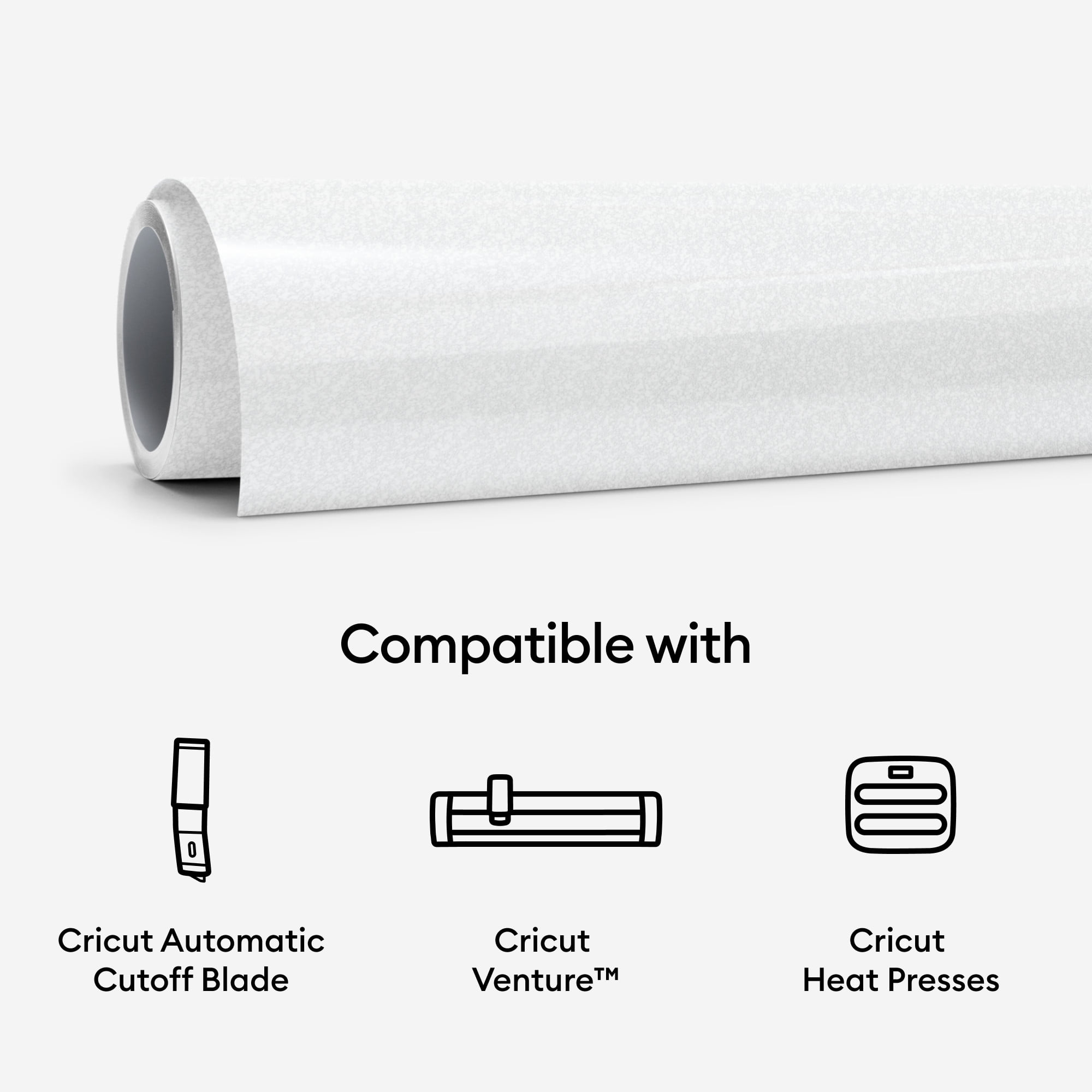Cricut Venture Smart Iron-On Vinyl Glitter (25 in x 5 ft), 25" x 60"
