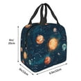 thumbnail image 3 of Fuzoiu Solar System And Planets Print Lunch Bag for Women & Men,Adult Insulated Lunch Box,Leakproof Cooler,Food Lunch Containers,Reusable Lunch Tote Bags for Work, Travel, Outdoor, 3 of 8