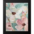 thumbnail image 2 of Loreth, Lanie 12x14 Black Modern Framed Museum Art Print Titled - Silently Bloom Teal I, 2 of 5