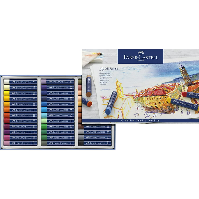 Faber-Castell Oil Pastels, Assorted, 50 Pieces