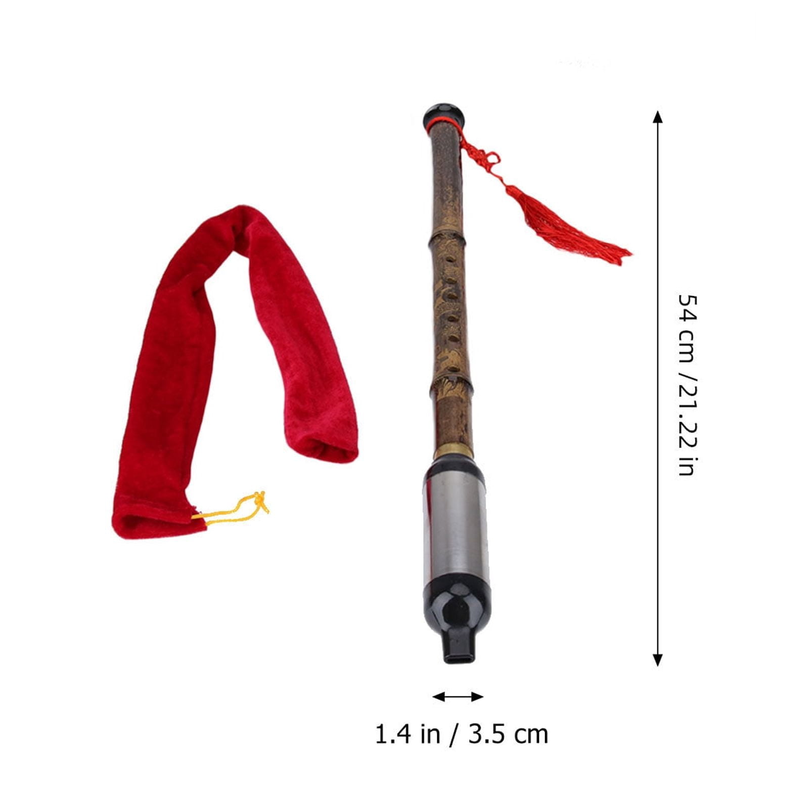 2 Count Chinese Musical Instrument 54.00X3.50X3.50CM