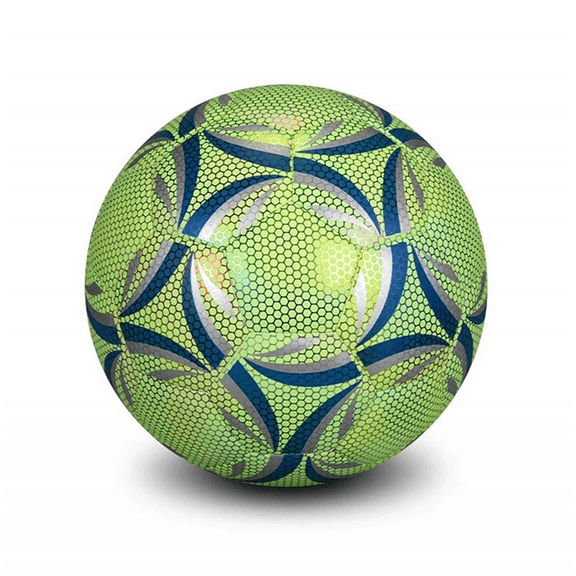 Luminous Size 4 Soccer Ball, Dazzling Glow in the Dark Training and Game Ball, Long-Lasting Brightness