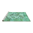 thumbnail image 2 of Ahgly Company Machine Washable Indoor Rectangle Animal Turquoise Blue Traditional Area Rugs, 3' x 5', 2 of 4