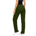 thumbnail image 7 of Straight Leg Sweatpants For Women Drawstring Elastic Waist Athletic Pants Fall Casual Workout Running Active Pants With Pockets, 7 of 7
