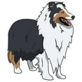 thumbnail image 2 of Shetland Sheepdog Decal | Indoor/Outdoor | Dog Lover Super Cute Sticker for SUV Windows, Dorm Rooms, Bedroom, Offices | SignMission personalized gift | 18", 2 of 2
