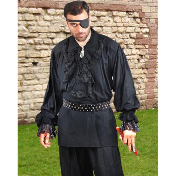 The Pirate Dressing C1003 Chemise Roberto Cofresi - Noir - 2TG