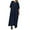 Navy summer dresses for women, variant on Wycnly Summer Dresses for Women Casual Solid Button Down Loose Cotton Linen Pleated Swing Pocket Long Dresses 2025 Elbow-Length V-Neck Plain Maxi Formal Dress Army Green l