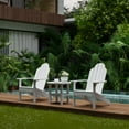 thumbnail image 2 of Wildridge Classic Adirondack Chair, White - Outdoor Weather Resistant Poly Furniture for Patio, 2 of 6