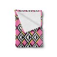 thumbnail image 2 of Geometric Soft Flannel Fleece Throw Blanket, Opposing Concept of Vertically Aligned Mutually Complementary Zigzag Pattern, Cozy Plush for Indoor and Outdoor Use, 70" x 90", Multicolor, by Ambesonne, 2 of 5