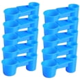 thumbnail image 3 of 10 dispensadores de agua de doble puerto para aves, pollos, loros y cacatúas. Azul, 3 of 8