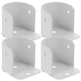 thumbnail image 1 of 4pcs Closet Rod Socket Shower Curtain Rod Bracket Iron Closet Rod Support, 1 of 8