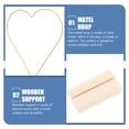 thumbnail image 4 of SHISUYAN Heart Shaped Iron and Wood Hoop Rings for DIY Wedding Wreath Craft Supplies with Base Assorted Color, 4 of 8