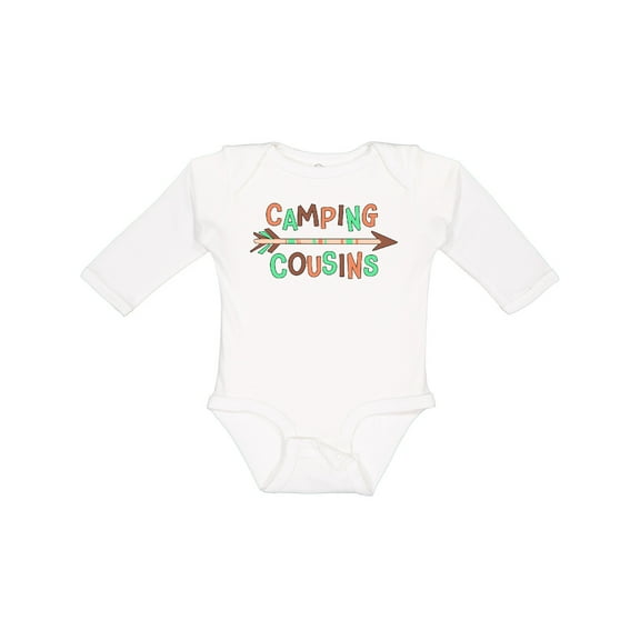 Inktastic Camping Cousins- arrow Boys or Girls Long Sleeve Baby Bodysuit