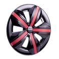 thumbnail image 1 of Jgo 4 Tapones Extensión Polvera Llanta Negro Rojo Rin 15 Owc negro, 1 of 8