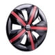 thumbnail image 1 of Jgo 4 Tapones Extensión Polvera Llanta Negro Rojo Rin 15 Owc negro, 1 of 8