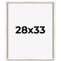 28x33 Frame White Wheat Solid Wood Picture Frame | Moulding Width 0.75 Inches | Interior Depth 0.5