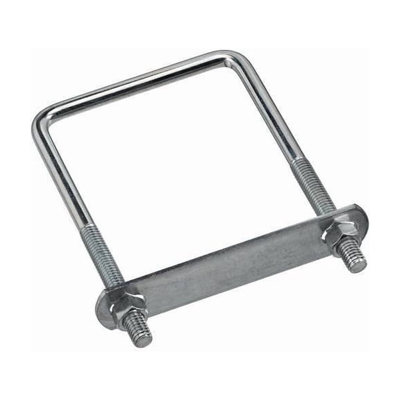 National Hardware N245-019 U-Bolt, 3/8-16 Thread, 2-3/4 in L Thread, Steel, Zinc