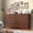 Cherry, variant on Winkalon Farmhouse 10 Drawer Dresser, 55" Long Dressers for Bedroom, Chest of Drawers Closet Organizers and Storage Clothes for Living Room, Hallway, Gray