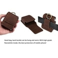 thumbnail image 6 of Allytech for Samsung Galaxy Z Flip 5/4/3 Phone Pouch Holster Belt Case, Leather Pouch with Belt Clip for Phone Holster Case for Motorola Razr Plus, Moto Razr+ 2023, Galaxy Z Flip 5/4/3/2 - Coffee, 6 of 7