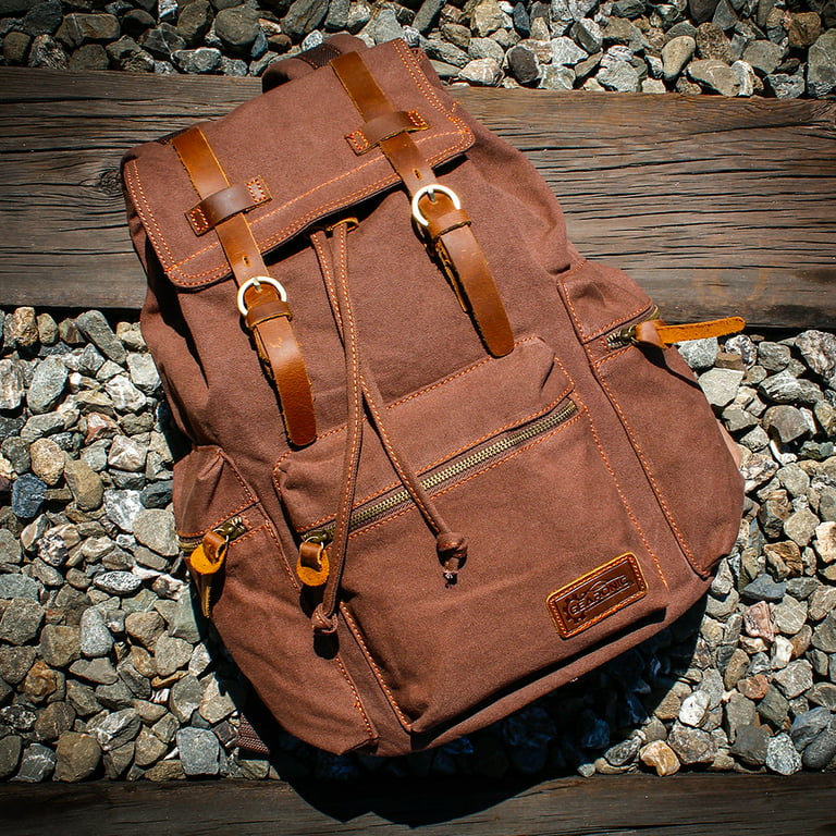 canvas backpack bag