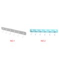 thumbnail image 2 of outdoorline Rotatable Wall Mounted Adhesive Hook Plastic Coat Towel Hats Keys Scarf Hanging Rack Home Storage Hanger, 2 of 5