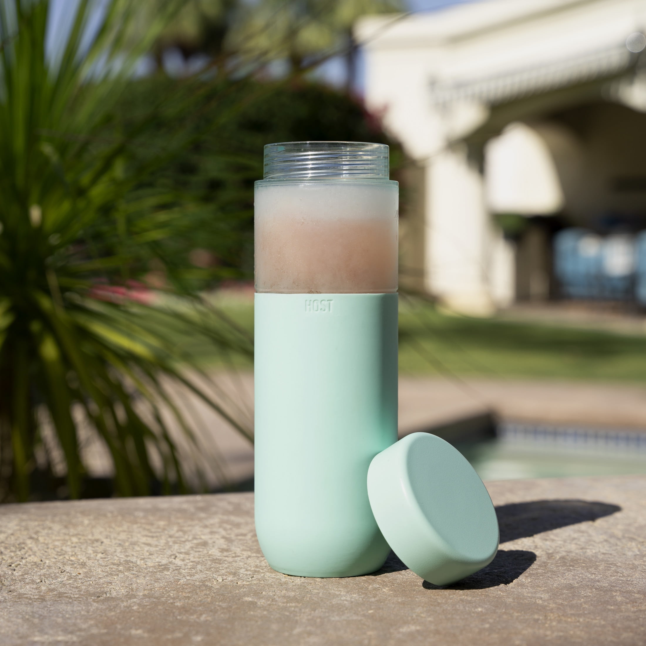 Host FREEZE Double Walled Water Bottle, Freezer Cooling Tumbler, 20oz Mint