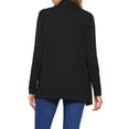 thumbnail image 3 of Cárdigan de punto INSPIRE CHIC para mujeres, de frente abierto, manga larga, ligero, suéter, ropa casual, XS Negro, 3 of 6