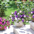 thumbnail image 5 of IMossad Artificial Fake Flowers Plants for Outdoor Decoration, Spring Faux Petunias Silk Flower UV Resistant No Fade Floral for Home Garden Balcony Yard Porch Realistic Indoor Decor, 5 of 10