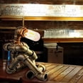 thumbnail image 5 of Lámpara de mesa JAMW estilo Steampunk de robot creativo industrial vintage para mesita de noche, 5 of 5