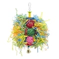 thumbnail image 1 of Parrot Chew Toy for Bird Macaw African Greys Cockatoo Budgies Cockatiel Lovebirds Cage, + Rattan Ball, S/M Optional M, 1 of 8